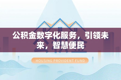 德令哈公积金数字化服务，引领未来，智慧便民